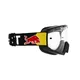 Motocross-Schutzbrille RedBull Spect Whip, schwarz, klares Plexiglas