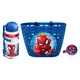 Spiderman Fahrradset (Korb, Flasche, Glocke)