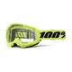 100% Strata 2 Youth Motocross-Schutzbrille für Kinder - blaues, klares Plexiglas - neon žlutá, čiré plexi