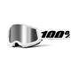 Motocross-Brille für Kinder 100 % Strata 2 Junior Mirror - Orange, True zlaté plexi - White, stříbrné plexi